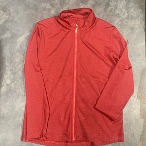 Women’s sporty top. Gray and berry colored Large